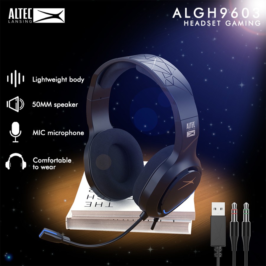 Headset Gaming ALTEC LANSING ALGH-9603 Wired 3.5mm - ALTEC ALGH9603