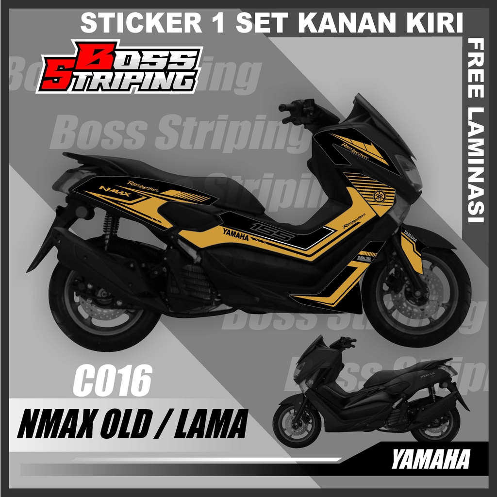 Sticker Motor Striping Yamaha NMAX OLD LAMA List Variasi Stiker Motor N MAX Lama Old Semi Full Body Warna Cerah