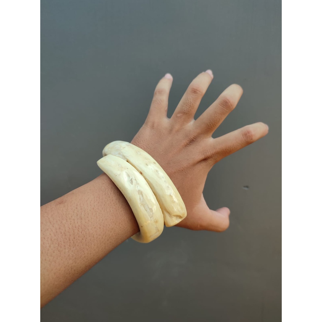 Gelang Akar Bahar Putih Original Jumbo Asli Natural