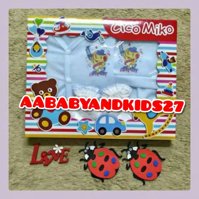 BABY GIFT SET BAJU CICO MIKO-BABY SET CICO MIKO-KADO SET BAJU BAYI-BABY SET CICO MIKO MURAH MERIAH