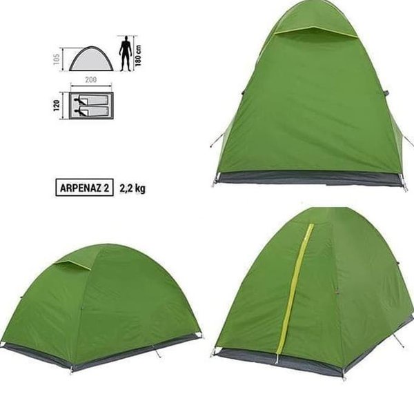 Tenda Dome Camping Second Quechua Arpenaz 2 Double Layer Bekas Rentalan Harga PPKM
