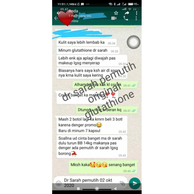 pemutih badan dr.sarah ori