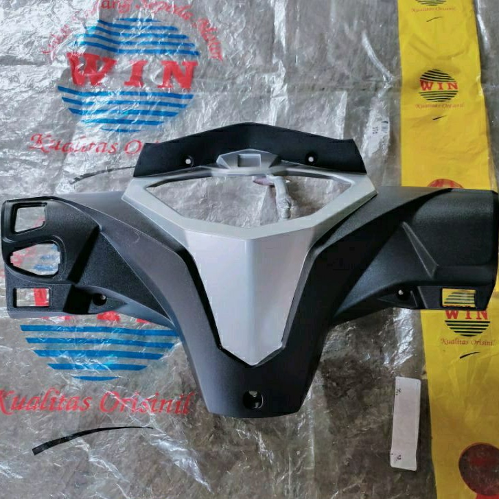 Batok Supra X 125 FI 2014 2015 2016 2017 2018 | front / rear handle cover + visor WIN | totok kepala stir depan belakang