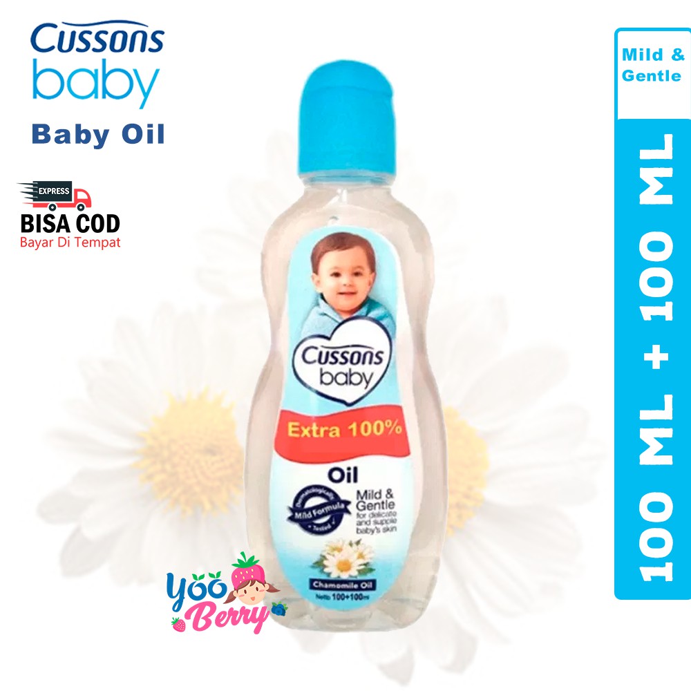 Cussons Baby Oil Xtra Fill Soft &amp; Smooth Minyak Pijat Bayi Berry Mart