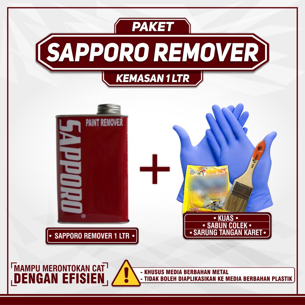 Paket Remover 1 Ltr / Perontok Cat / Soda Api