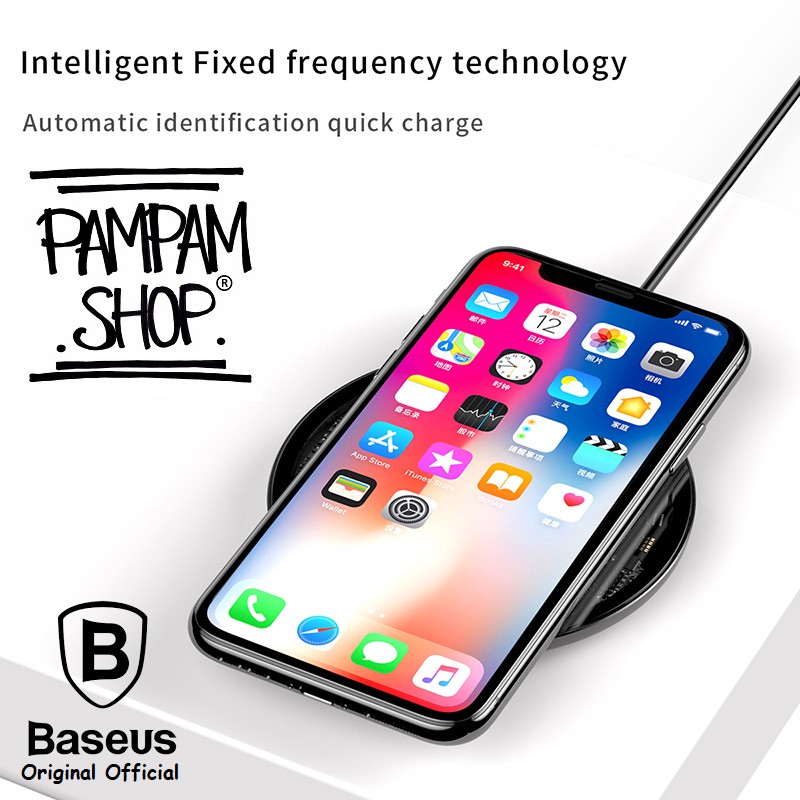 BASEUS ORIGINAL Simple Qi Wireless Charger Dock Fast Quick Charge Charging 10W BSWC P10