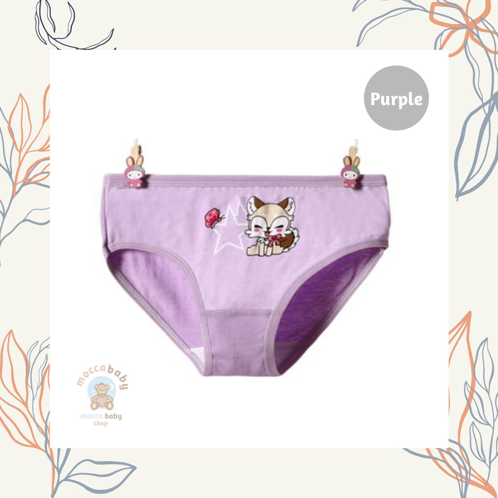 MBSS - XING DAILY CD SQUIRREL GIRL STG celana dalam anak perempuan bahan katun halus 2-12 Tahun