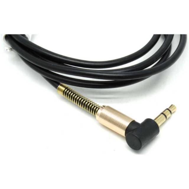 Kabel AUX Audio 3.5mm Male to 3.5mm Male HiFi L Shape