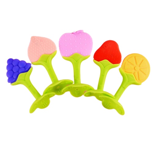 ZASKIYA - Teether bayi berbentuk buah - Mainan gigitan bayi BPA Free Acc