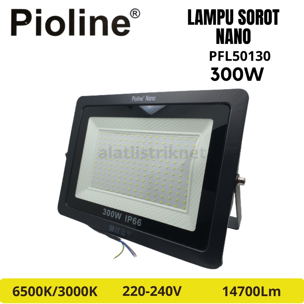 LAMPU SOROT LED FLOOD LIGHT PIOLINE NANO 300W / KAP SOROT 300W / TEMBAK