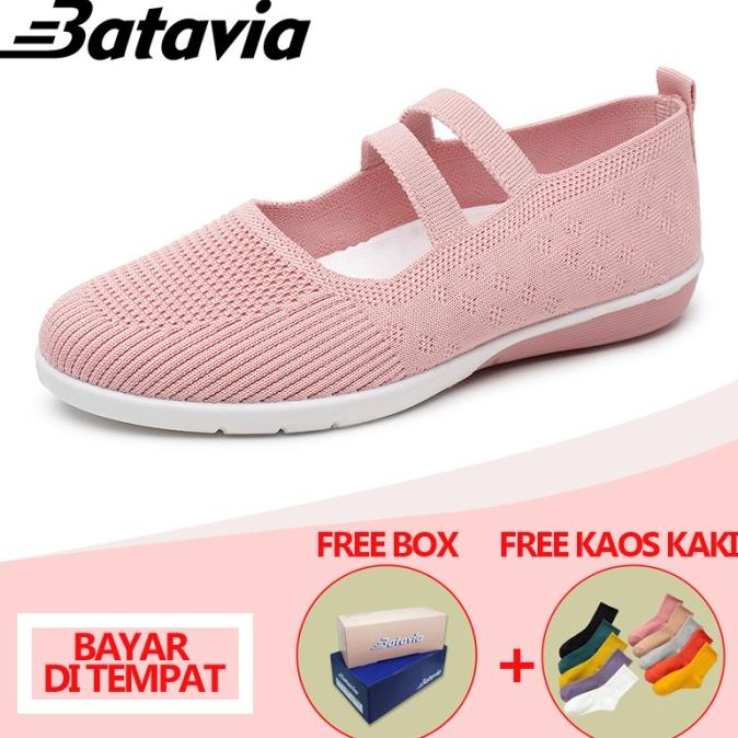 Batavia Shoes Sepatu Flat Wanita Rajut Terbaru A160