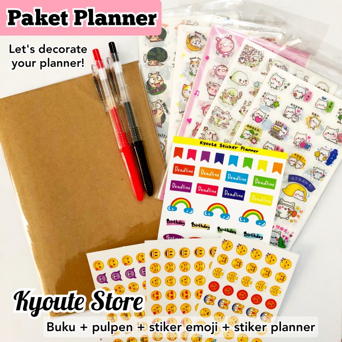

Berkualitas Paket Basic Decorative Planner Daily Weekly Monthly Agenda Kegiatan Trendi