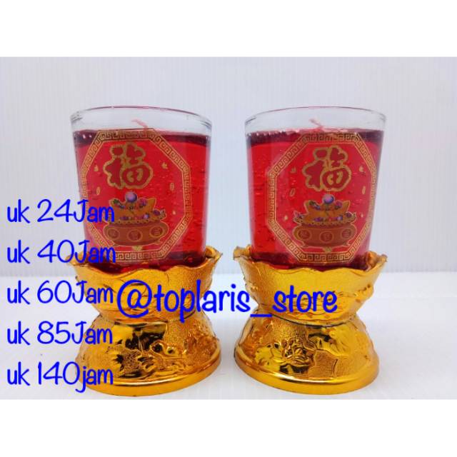 Lilin Jelly Gelas Teratai 24 Jam 01