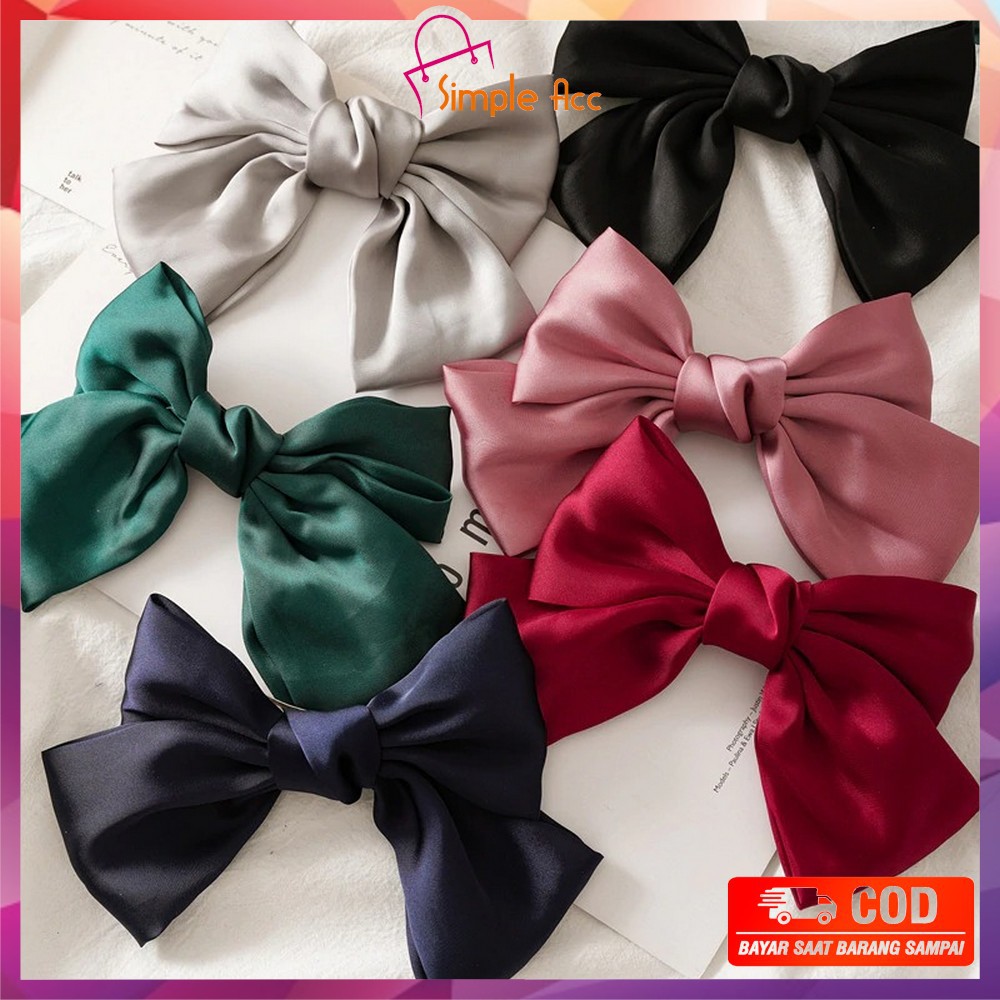 ~COD~DO-C160 Ikat Rambut Pita Besar Kuncir Rambut Hairband Aksesoris Wanita Kunciran Rambut Korea-2