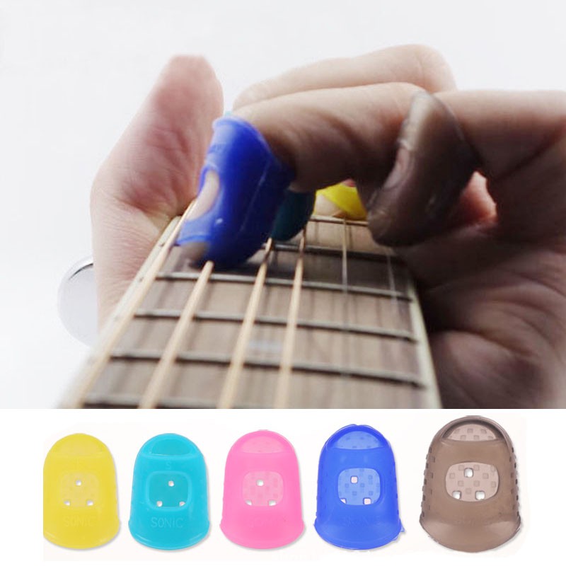 Pelindung Protector Jari Finger Gitar Guitar Silicone Set 5pcs