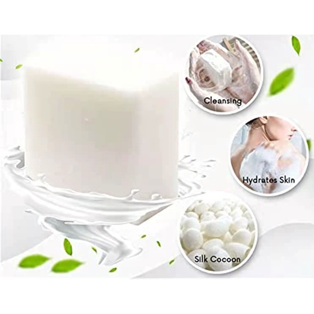 SILK PROTEIN ESSENCE SOAP SUSU KAMBING SABUN CUCI HERBAL ALAMI TANGAN WAJAH BADAN ALL IN 1