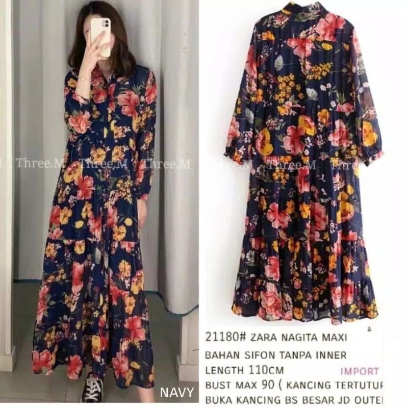 21180 Baju Casual Dress Import Wanita Baju cewek Import ala wanita Korea terbaru Fashion kekinian