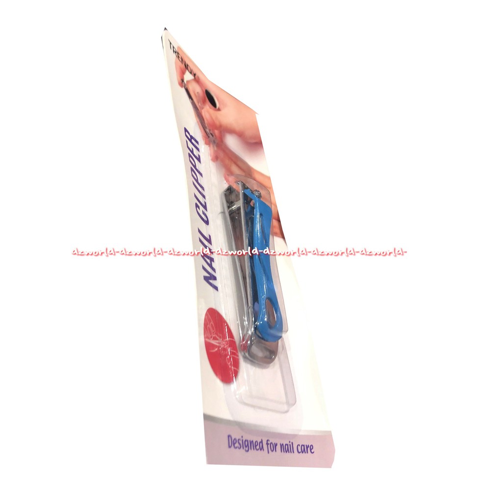 Trendy Nail Clipper Blue Gunting Kuku Warna Biru Trendi Nailclip Nailclipper