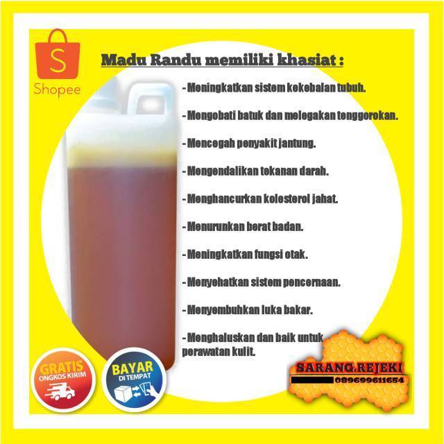

Madu murni cair Madu Asli Madu cair Madu randu dan madu multiflora asli bisa bayar di tempat (COD)