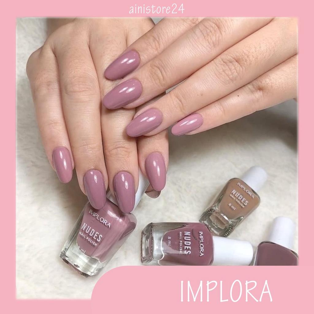 Jual Kutek Implora Nudes Bpom Cat Kuku Nail Polish Kuteks Pitek Pewarna