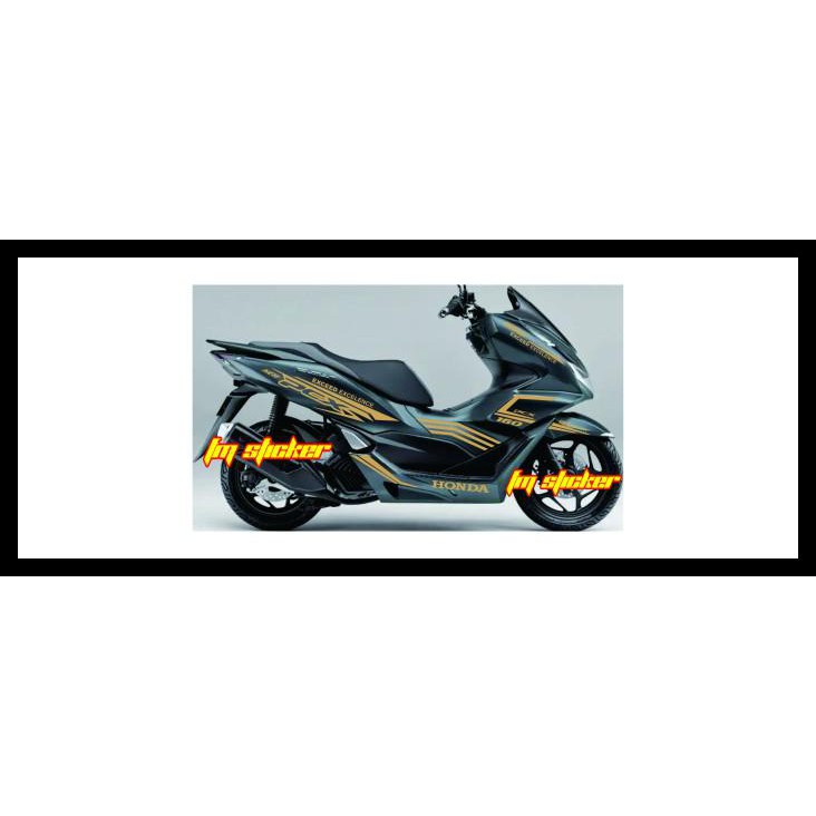 TERLARIS CUTTING STICKER NEW HONDA PCX 160 - KUNING GOLD 