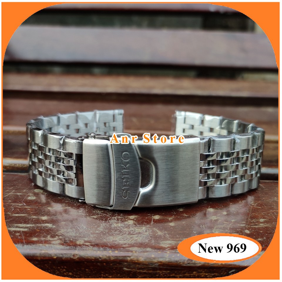 Tali Rantai Rante Stainless Steel Seiko 22 mm Jubile Silver