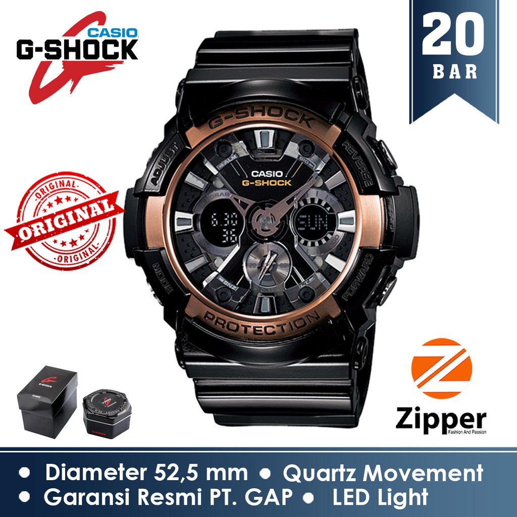 Flash Sale Casio G-Shock Jam Tangan Pria GA-200RG-1ADR Original Garansi / jam tangan cowok anti air / jam tangan anak laki laki / Gift BF / jam tangan serut