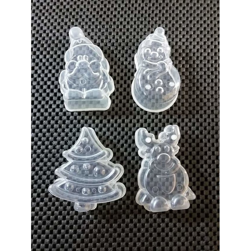 Cetakan plastik Natal(puding ,agar)set
