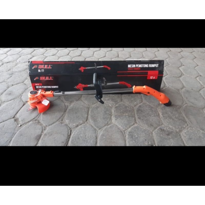 Mesin - pemotong rumput cas / baterai bull bl77