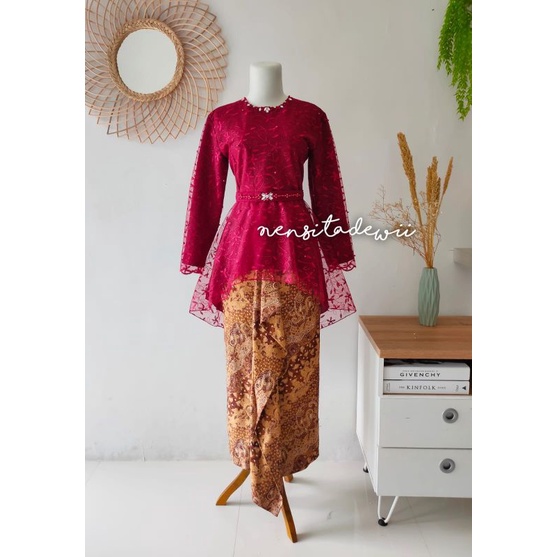 Kebaya Cantik / Kebaya Pager Ayu - Model New Lesti, Full Furing