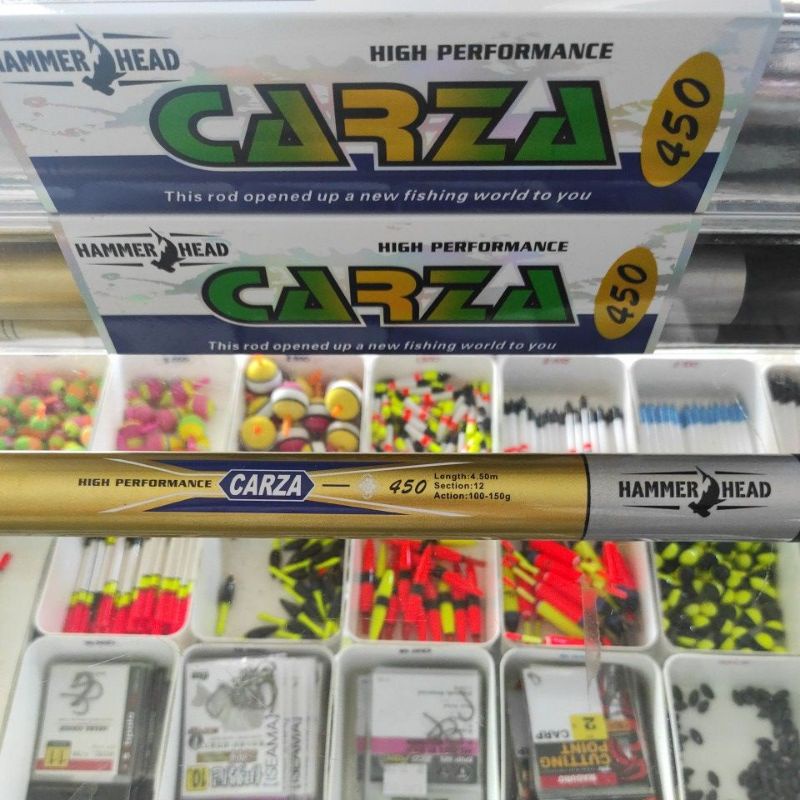 Joran tegek CARZA HAMMER HEAD 450 ros pendek