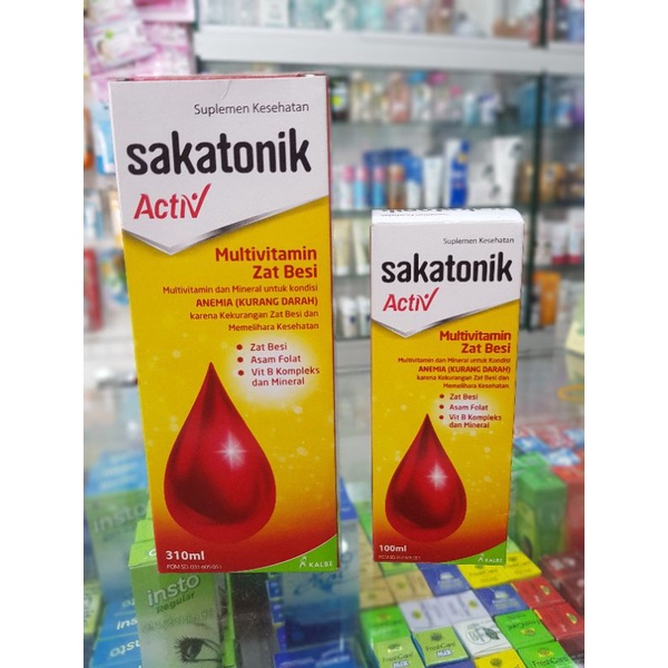 Sakatonik Activ Multivitamin &amp; Zat Besi / Penambah Darah / Daya Tahan Tubuh