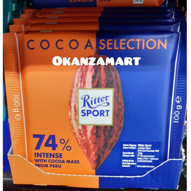 

Ritter Sport Cocoa Selection Dua Varian 100gr