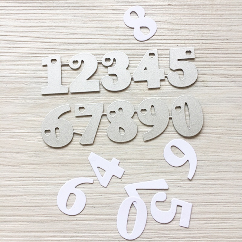 SIY  Letter Number Cutting Dies Stencils Template Scrapbook Leather Jewelry Making