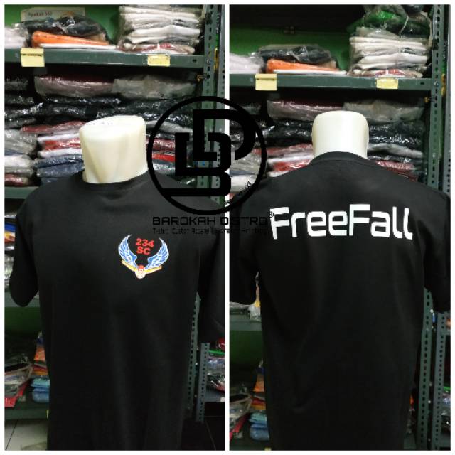T-shirt kaos baju FREE FALL 234 SC terlaris