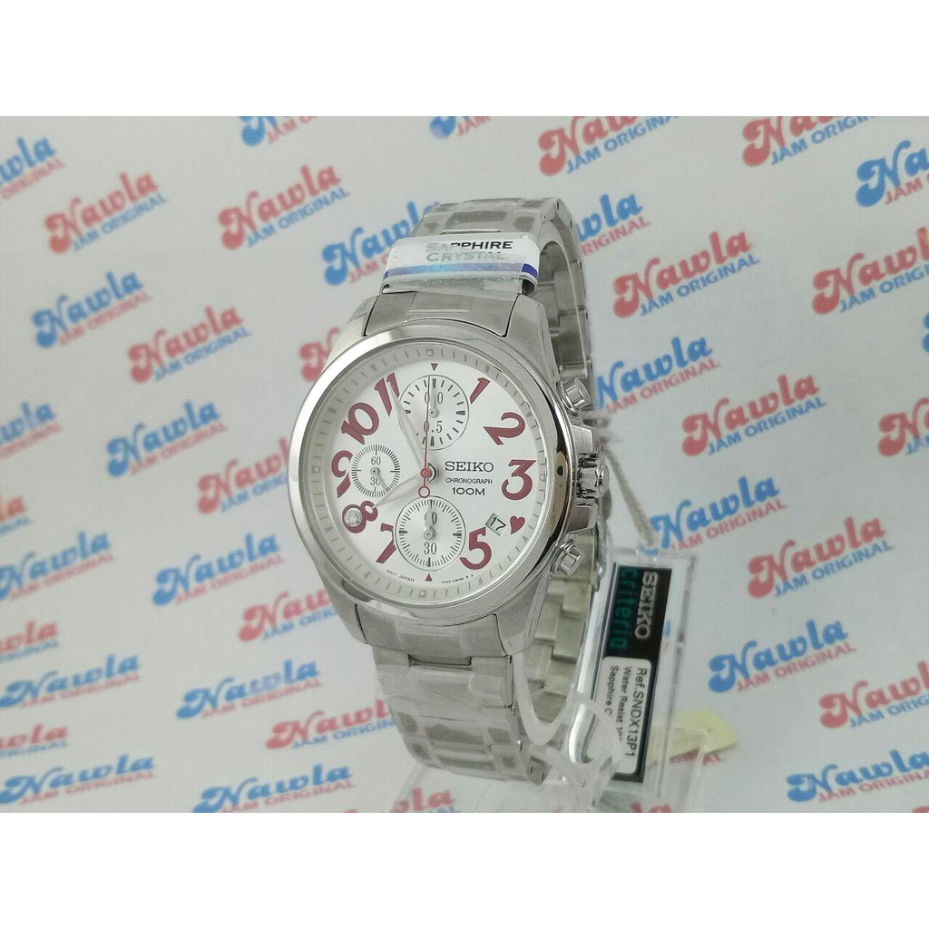 Seiko Ladies SNDX13P1 Chrono Purple Numerical Hours | Jam Wanita SNDX13