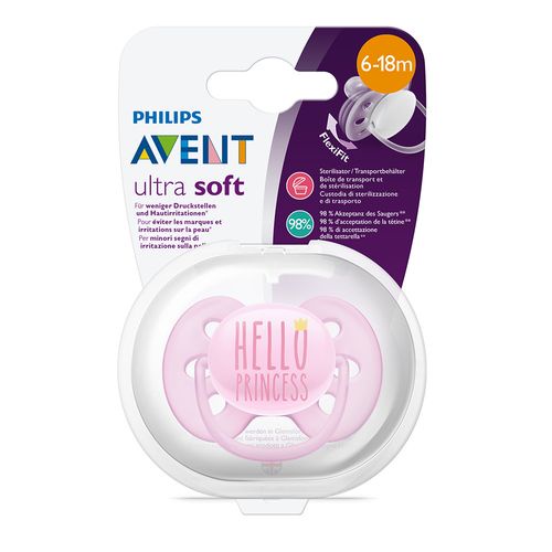 Avent - Ultra Soft Pacifier Single Pack 6-18m