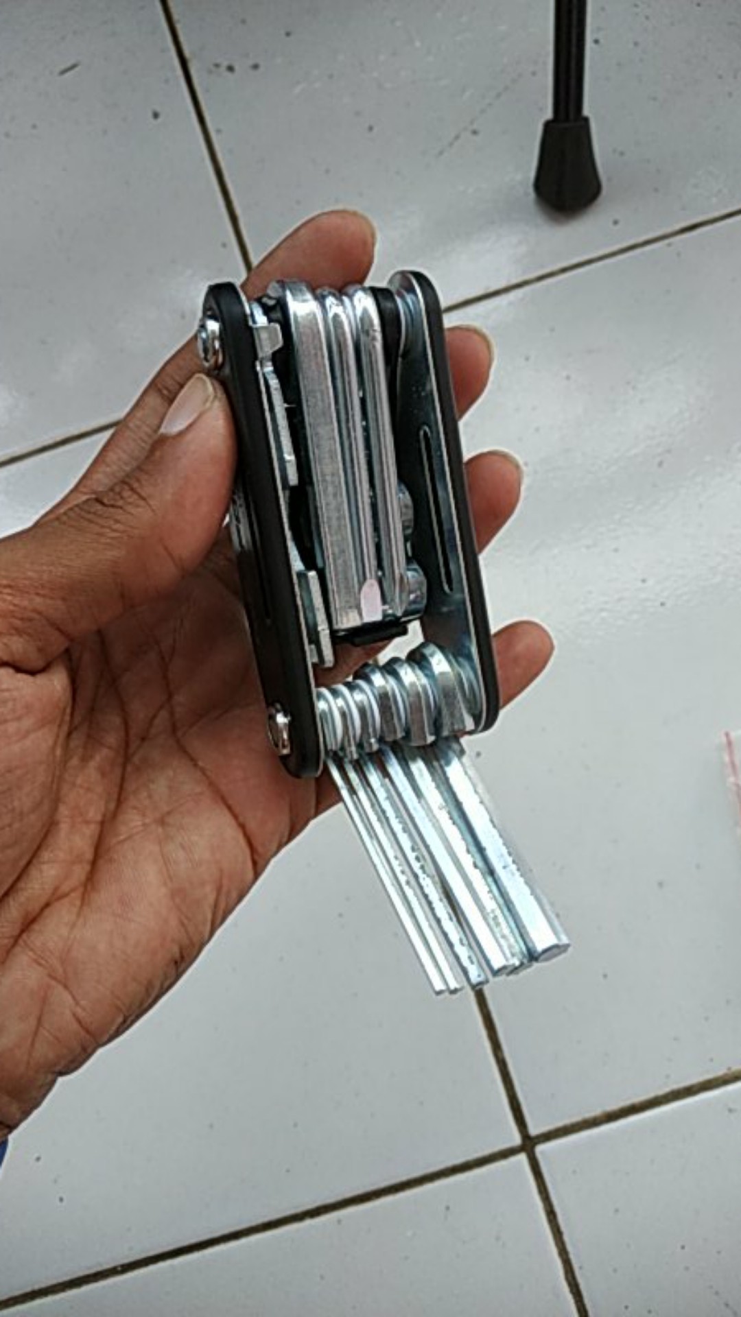 Portable Tools Sepeda 15 Tool Obeng - Kunci L - Kunci Pas