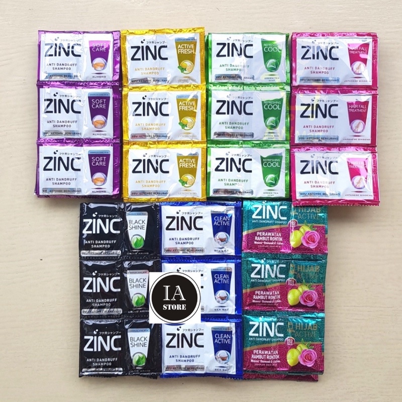 (COD) Termurah Shampo Sachet ZINC 10 ML All Varian