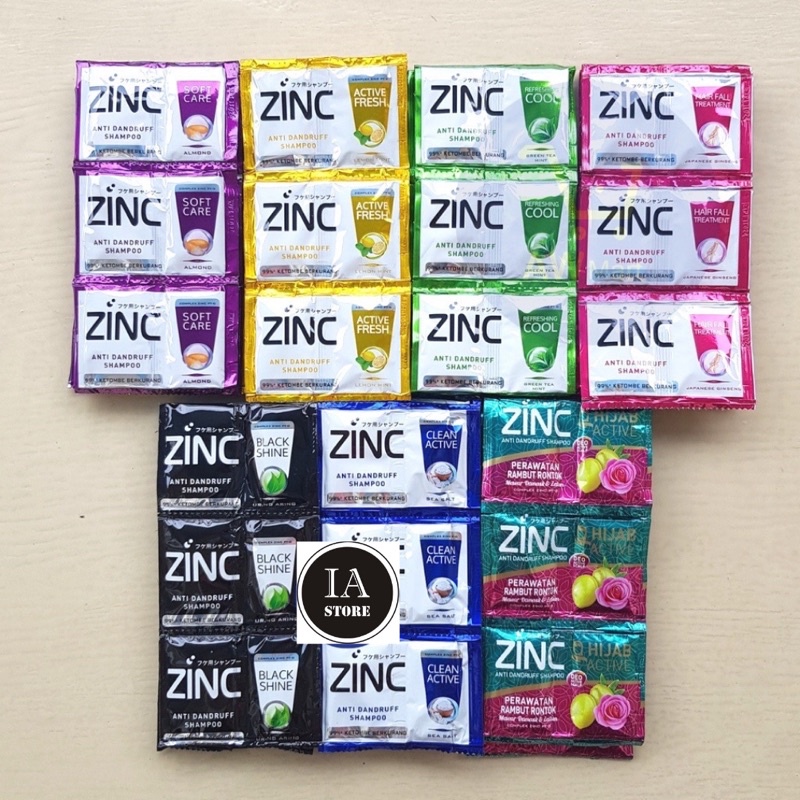 (COD) Termurah Shampo Sachet ZINC 10 ML All Varian