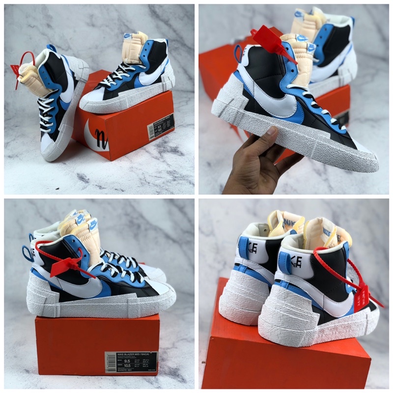 Nike Blazer Mid x Sacai Black Blue White