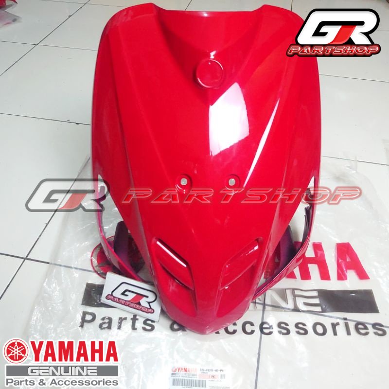 tameng depan merah cabe mio sporty 5TL ori ygp original yamaha front panel dada body depan