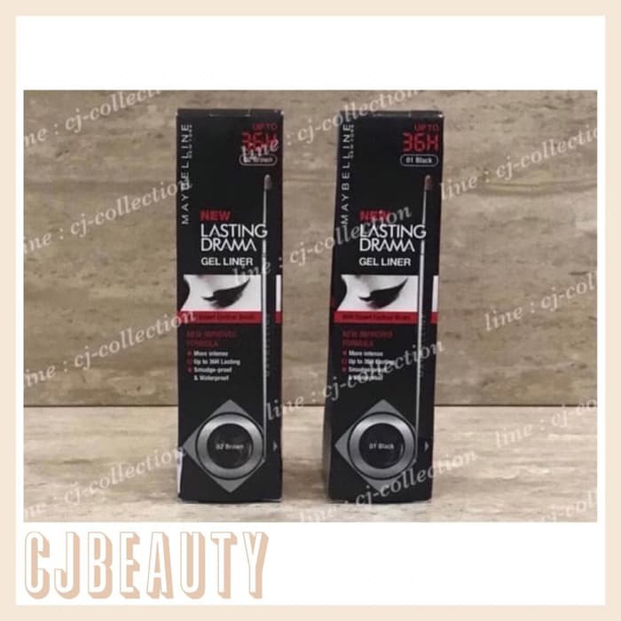 ORIGINAL - GOJEK - Maybelline Eye Studio Gel Eyeliner - Brown - Black