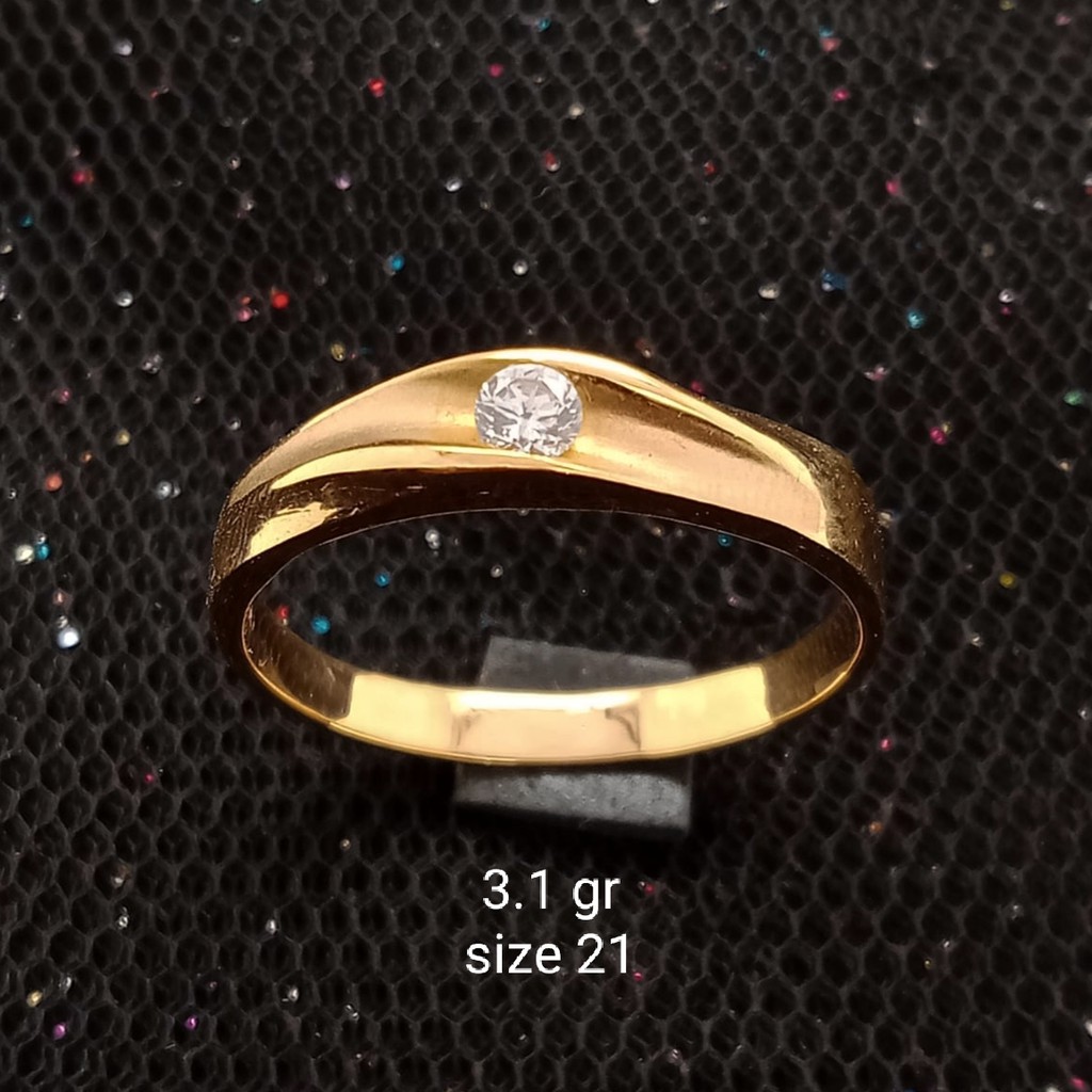 New Cincin Emas 17 K - 3.1 gr Kadar 750 - 3309