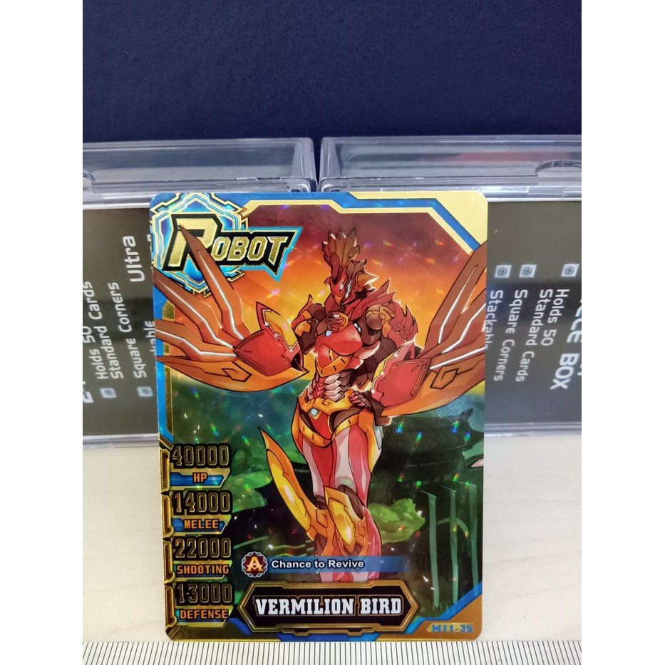 ROBOT... Hero of Robots  Vermilion Bird   Gold Robot Card NGV5
