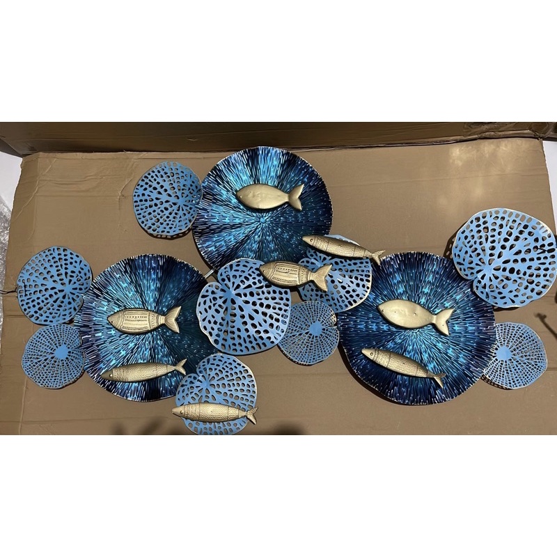 WALL DECOR HIASAN DINDING MOtif BLUE FISH