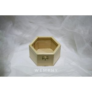 kotak cincin kayu hexagonal   pernikahan tunangan souvenir Terlaris