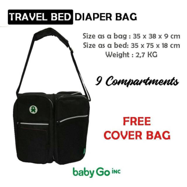 BABYGOINC TRAVEL BED DIAPER BAG / BABY GO INC / BABYGO