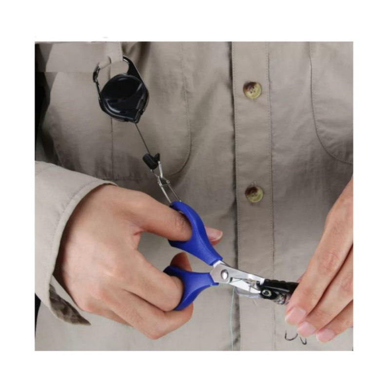 traktor gantungan pancing kait mancing yoyo extension nylon gunting kunci forceps gulungan ditarik b