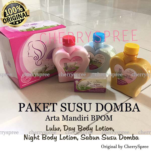 Paket Susu Domba Kemasan Baru Kotak Besar BPOM Original PSD Set Komplit Lulur Krim Siang Malam BPOM
